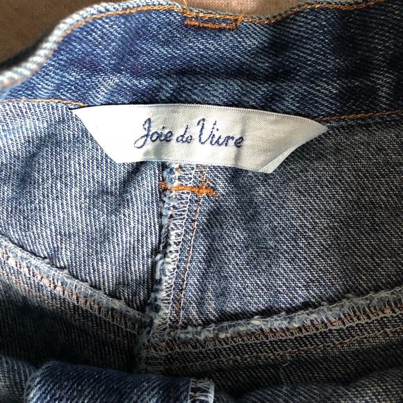 High Waisted Frayed Denim Shorts - Picture 3 of 6